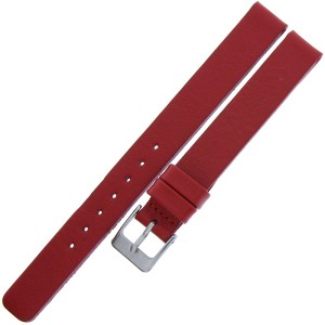 LAVVU Plain LSCUR12 - 12mm - CZERWONY - Skórzany pasek do zegarka 