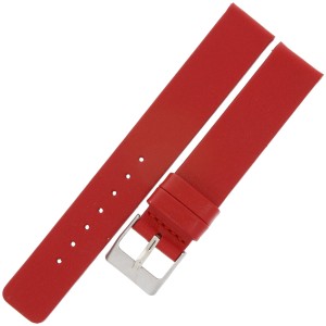 LAVVU Plain LSCUR16 - 16mm - CZERWONY - Skórzany pasek do zegarka 
