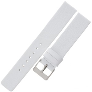 LAVVU Plain LSCUW18 - 18mm - BIAŁY - Skórzany pasek do zegarka