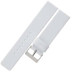 LAVVU Plain LSCUW20 - 20mm - BIAŁY - Skórzany pasek do zegarka