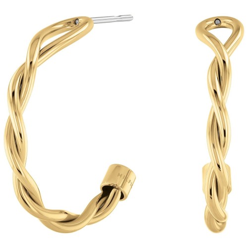 TOMMY HILFIGER 2780687 - Twist - Damskie - Kolczyki ze stali nierdzewnej - Złote