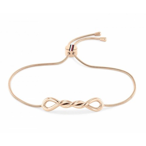 TOMMY HILFIGER 2780731 - Twist - Damska - Bransoletka ze stali nierdzewnej - Różowo Złota