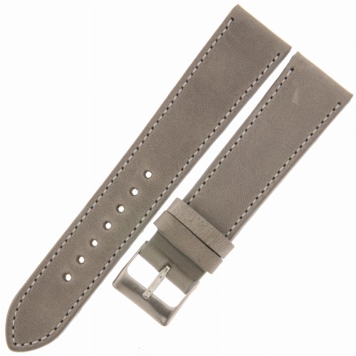 LAVVU Sport LSAUA20 - 20mm - Szary - Skórzany pasek do zegarka