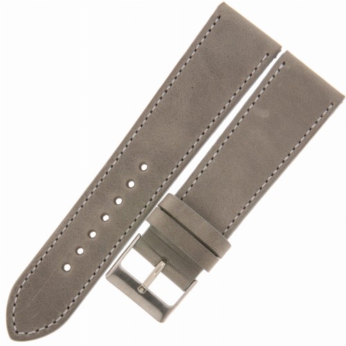 LAVVU Sport LSAUA22 - 22mm - Szary - Skórzany pasek do zegarka