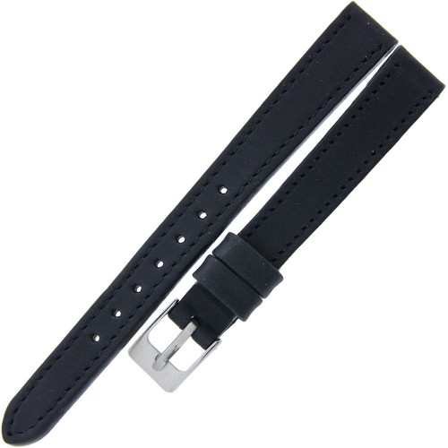 LAVVU LSAUB12 - Sport - 12mm - CZARNY - Skórzany pasek do zegarka