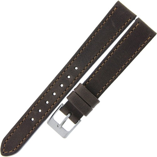 LAVVU Sport LSAUC14 - 14mm - Ciemny brąz - Skórzany pasek do zegarka