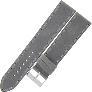 LAVVU LSAXA24 - Sport XXL - 24mm - SZARY - Skórzany pasek do zegarka