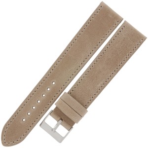 LAVVU LSAXF22 - Sport XXL - 22mm - BEŻOWY - Skórzany pasek do zegarka