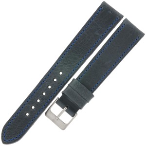 LAVVU LSAXL18 - Sport XXL - 18mm - GRANATOWY - Skórzany pasek do zegarka
