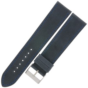 LAVVU LSAXL24 - Sport XXL - 24mm - GRANATOWY - Skórzany pasek do zegarka