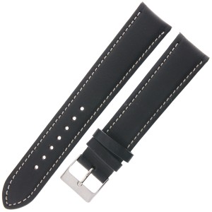 LAVVU Sport XL LSBXB20 - 20mm - Czarny - Skórzany pasek do zegarka