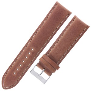 LAVVU Sport XL LSBXE24 - 24mm - Średni brąz - Skórzany pasek do zegarka