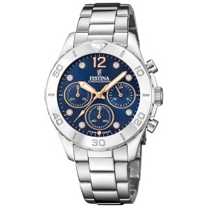 FESTINA F20603/3 - Boyfriend Chronograph - Damski - Zegarek na bransolecie