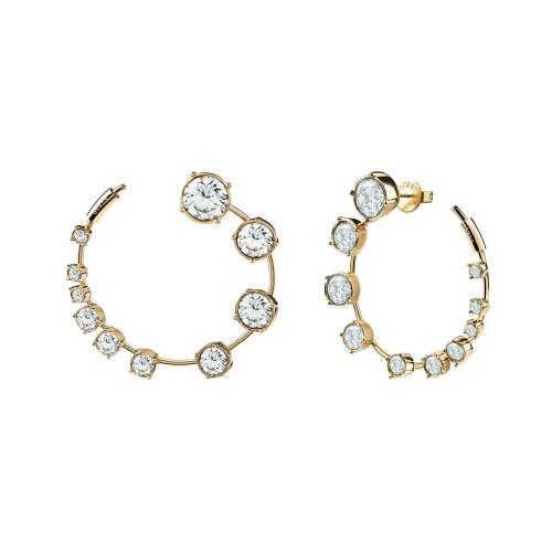 GUESS JUBE01404JWYG - Sunburst - Damskie - Kolczyki ze stali nierdzewnej