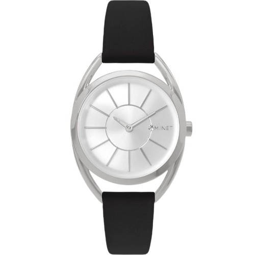 MINET MWL5071 - ICON Black Cat - Damski - Zegarek na pasku skórzanym
