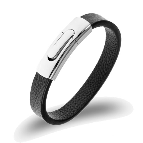 PIERRE RICAUD PR606.5BL - Męska - Bransoletka skórzana