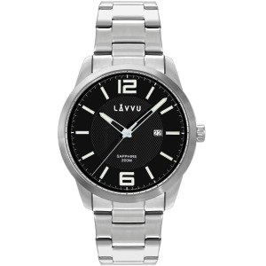 LAVVU LWM0192 - Dykker Black - Męski - Zegarek na bransolecie