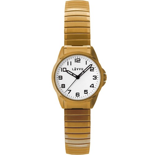 LAVVU LWL5012 - Stockholm Gold - Damski - Zegarek na bransolecie rozciąganej