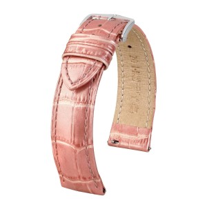 HIRSCH Duke M - RÓŻOWY - 20mm - Skórzany pasek do zegarka