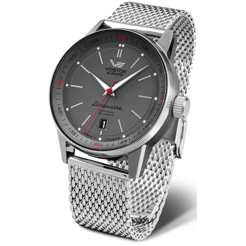 VOSTOK EUROPE NH35A-560A688B - GAZ-14 Limousine Automatic - Męski - Zegarek na bransolecie mesh