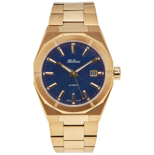 BALTICUS Stardust Meteorite Blue - Męski - Zegarek mechaniczny