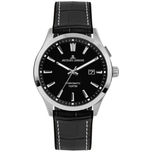 JACQUES LEMANS 1-2130A - Hybromatic - Męski - Zegarek na pasku