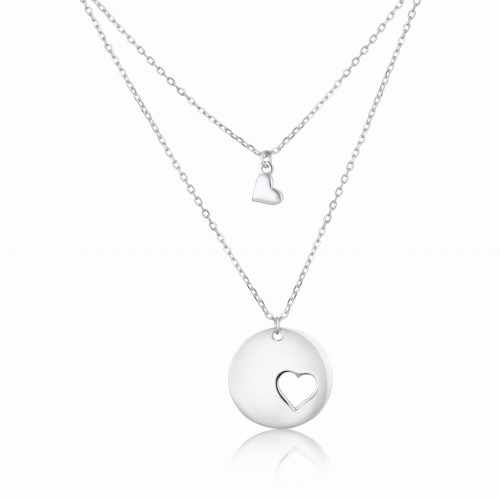 JVD - SERCE - Srebro Ag925 - Naszyjnik