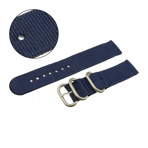 Pasek nylonowy PACIFIC N02-5-S - 18mm - Granatowy
