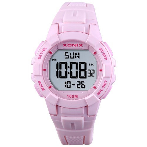 XONIX BAR-001 - Różowy - Dziecięcy - Zegarek na pasku