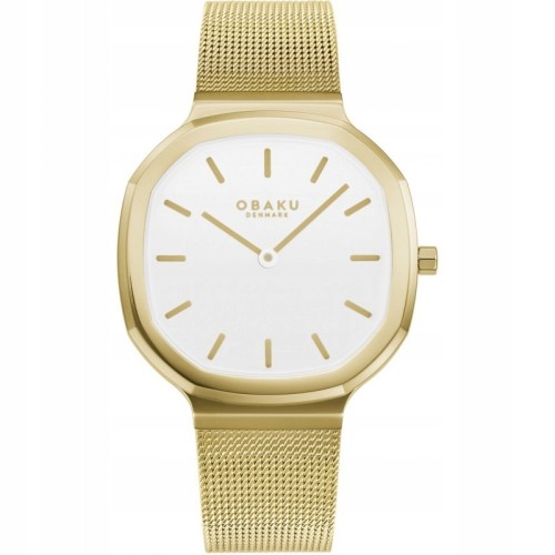 OBAKU V253LXGWMG - Oktant Lille Gold - Damski - Zegarek na bransolecie mesh
