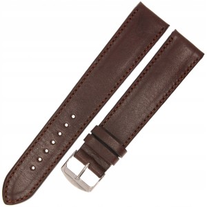 HORIDO 9201SL - CIEMNY BRĄZ - 22mm - Skórzany pasek do zegarka