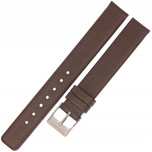 HORIDO 1158 - CIEMNY BRĄZ - 14mm - Skórzany pasek do zegarka