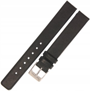 HORIDO 1158 - CZARNY - 14mm - Skórzany pasek do zegarka