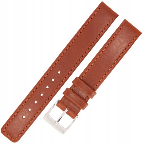 HORIDO 0168 - ŚREDNI BRĄZ - 14mm - Skórzany pasek do zegarka