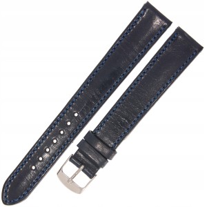 HORIDO 9201SL - GRANATOWY - 18mm - Skórzany pasek do zegarka