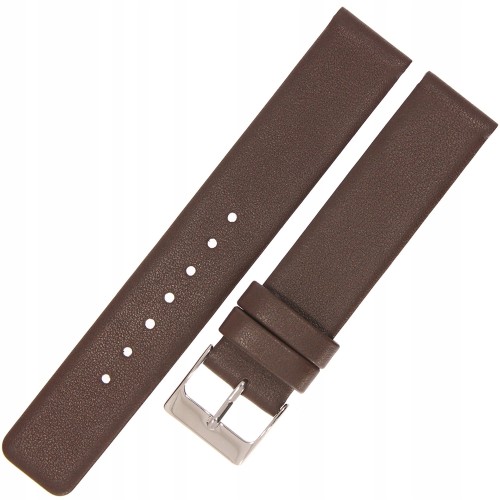 HORIDO 1158 - CIEMNY BRĄZ - 18mm - Skórzany pasek do zegarka