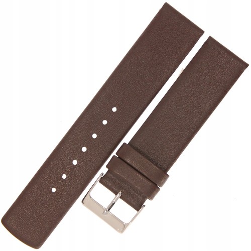 HORIDO 1158 - CIEMNY BRĄZ - 20mm - Skórzany pasek do zegarka