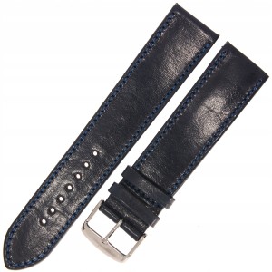 HORIDO 9201SL - GRANATOWY - 24mm - Skórzany pasek do zegarka