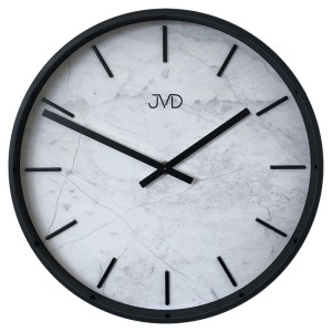 JVD HC23.2 - 30cm - CZARNY / Marmurowy - Zegar ścienny