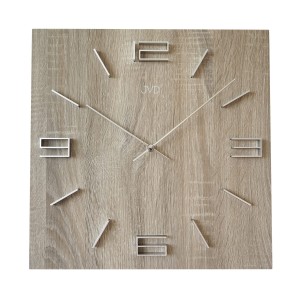JVD HC36.1 - 40x40cm - JASNY BRĄZ - Zegar ścienny