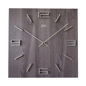 JVD HC36.2 - 40x40cm - CIEMNY BRĄZ - Zegar ścienny