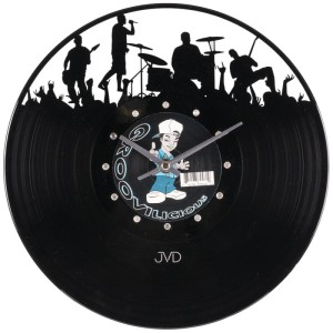 JVD HJ45 - 30cm - CZARNY - Zegar ścienny WINYL