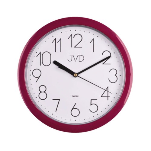 JVD HP612.10 - 25cm - FIOLETOWY - Zegar ścienny