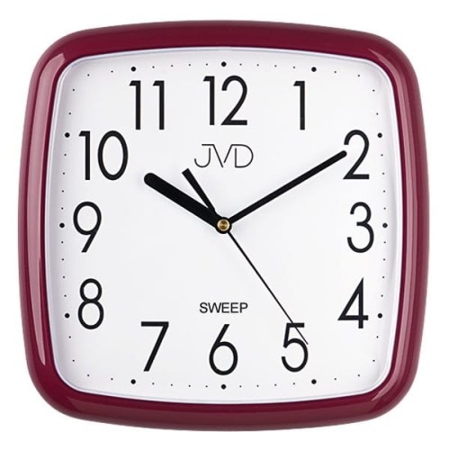 JVD HP615.13 - 25x25cm - FIOLETOWY - Zegar ścienny