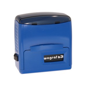 WAGRAF b3s - 48x19mm - Niebieski - Pieczątka samotuszująca