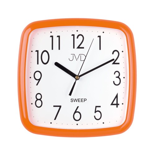 JVD HP615.7 - 25x25cm - POMARAŃCZOWY - Zegar ścienny