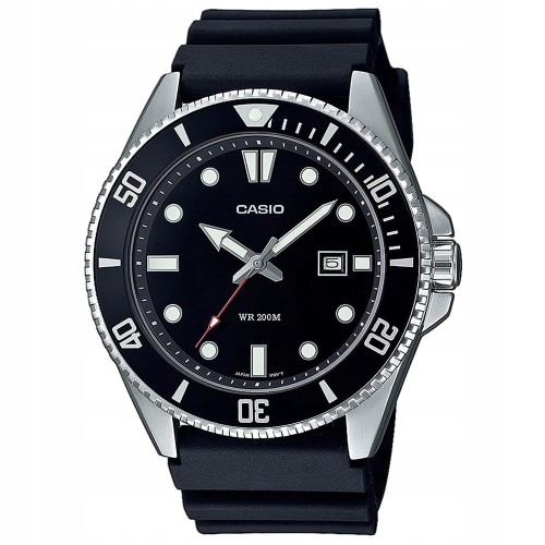 CASIO MDV-107-1A1VEF - Classic Diver - Męski - Zegarek pasku gumowym