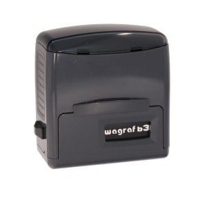 WAGRAF b3s - 48x19mm - Szary - Pieczątka samotuszująca