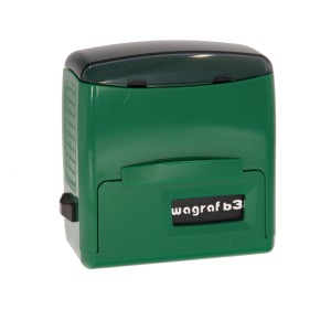 WAGRAF b3s - 48x19mm - Zielony - Pieczątka samotuszująca