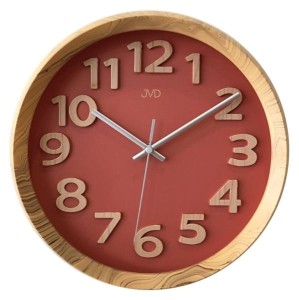 JVD HT073.1 - 31cm - Brązowy - Zegar ścienny